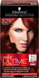Schwarzkopf Color Ultime Flaming Reds Vintage Red Hair Color Box