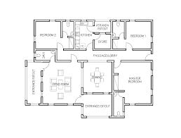 Simple Elegant 3 Bedroom Floor Plan Sample