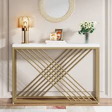 Console Table Modern Gold Sofa Table