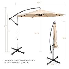 Offset Umbrella With 8 Ribs Cantilever