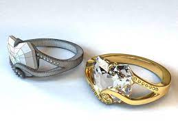 diamond ring jewelry free 3d model