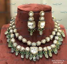 fine polki kundan victorian necklace