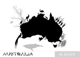 wall mural australia continent pixers hk