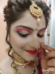 traditional bridal makeup service at