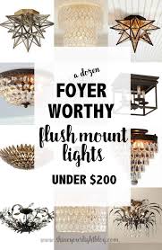 foyer worthy flush mount ceiling lights