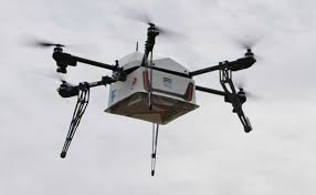 the first delivery by drone has