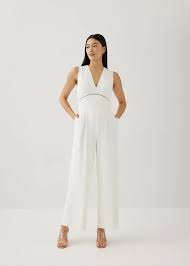 ottilie padded ladder trim jumpsuit