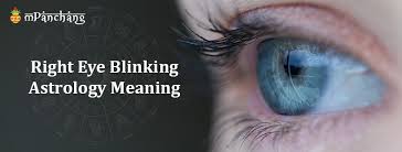 right eye blinking meaning as per astrology