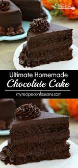 Ultimate Homemade Chocolate Cake My Recipe Confessions Chocolate  gambar png