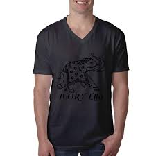 Ivory Ella Mens Premium And Soft Cotton V Neck T Shirts