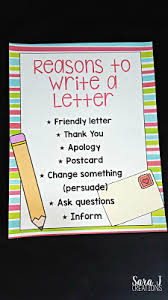 Teaching Letter Writing Sara J Creations