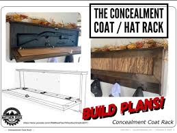 Concealment Coat Rack Plans