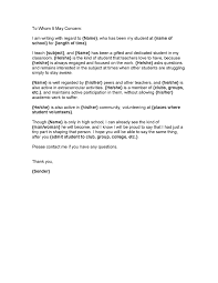 Recommendation Letter Template   