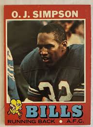 You might see a higher graded kellogg's card surpass the topps card in value because it is a higher graded alternative. 1971 Topps O J Simpson Football Card 260 Hof Buffalo