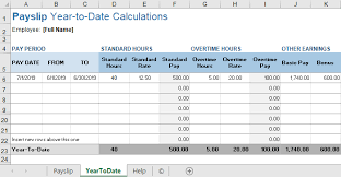 How to create an automated payslip in excel. Payslip Template For Excel And Google Sheets