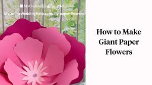diy giant paper flowers with template