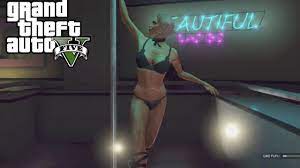 Grand Theft Auto V Strip Club Action - GTA V Dancing Strippers - YouTube