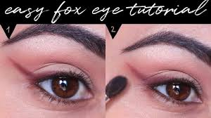 fox eye makeup step by step beauty