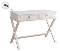 Lufeiya small computer desk white writing table for home office small spaces 31 inch modern student study laptop pc writing desks with storage bag headphone,white black 4.7 out of 5 stars 1,040 $54.99 $ 54. White 2 Drawer Writing Desk Big Lots
