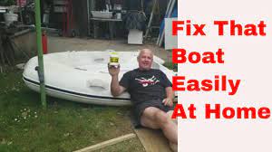 how to repair inflatable boat diy with