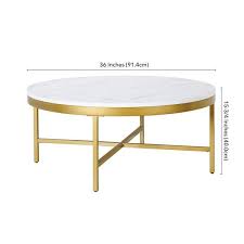Brass Round Coffee Table
