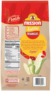 mission tortilla chips triangles