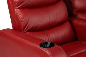 Cinema Pro 6 Seater Recliner Red Cielo