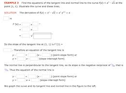 Tangent Line And Norma Line