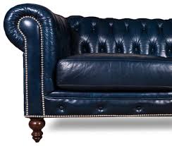 luxurious navy blue leather