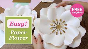 large paper flower tutorial easy to