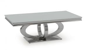Glass 130cm Metal Coffee Table Ori 007