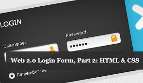 create a clean web 2 0 login form part