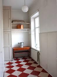 red and white checd floors