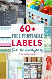 For example, address labels for mailing lists and file folder labels would work perfectly with this sheet design. 60 Free Printable Labels For Organizing Your Home Living Well Mom