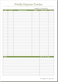 Home Expense Tracker Free Printable Monthly Budget Household