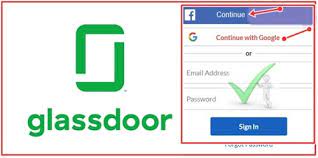 steps to glassdoor login using email