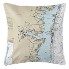 Nj Toms River Nj Nautical Chart Pillow Island Girl Home
