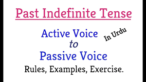 The object of the active sentence becomes the subject of the passive sentence. Past Indefinite Tense Active Voice To Passive Voice Examples Rules Exercise Youtube