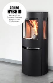 Combined Pellet And Wood Burning Stove