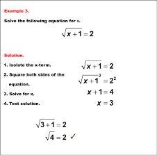 Math Example Solving Equations