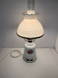 Hobnail Hurricane Electric Lamp Light