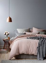 pink and gray bedding sets for peaceful