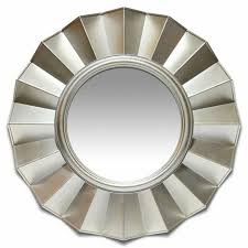 round silver gold wall mirror
