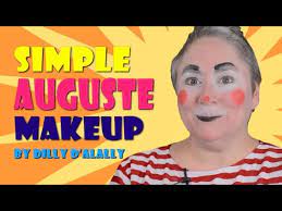 simple auguste clown makeup tutorial by