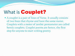 ppt couplet powerpoint presentation