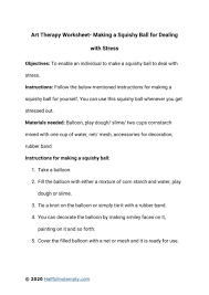 Free printable mental health worksheets pdf. Art Therapy Worksheets 7 Optimistminds