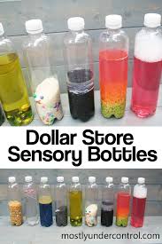 sensory bottles from the dollar