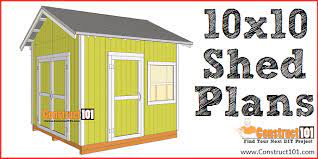 Shed Plans 10x10 Gable Shed