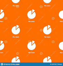Pie Chart Pattern Vector Orange Stock Vector Illustration