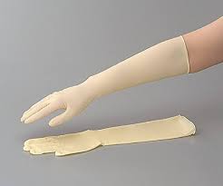 Amazon | ラテックスロング手袋(スーパーロング)M /0-6111-05 | ゴム手袋 | 産業・研究開発用品 通販